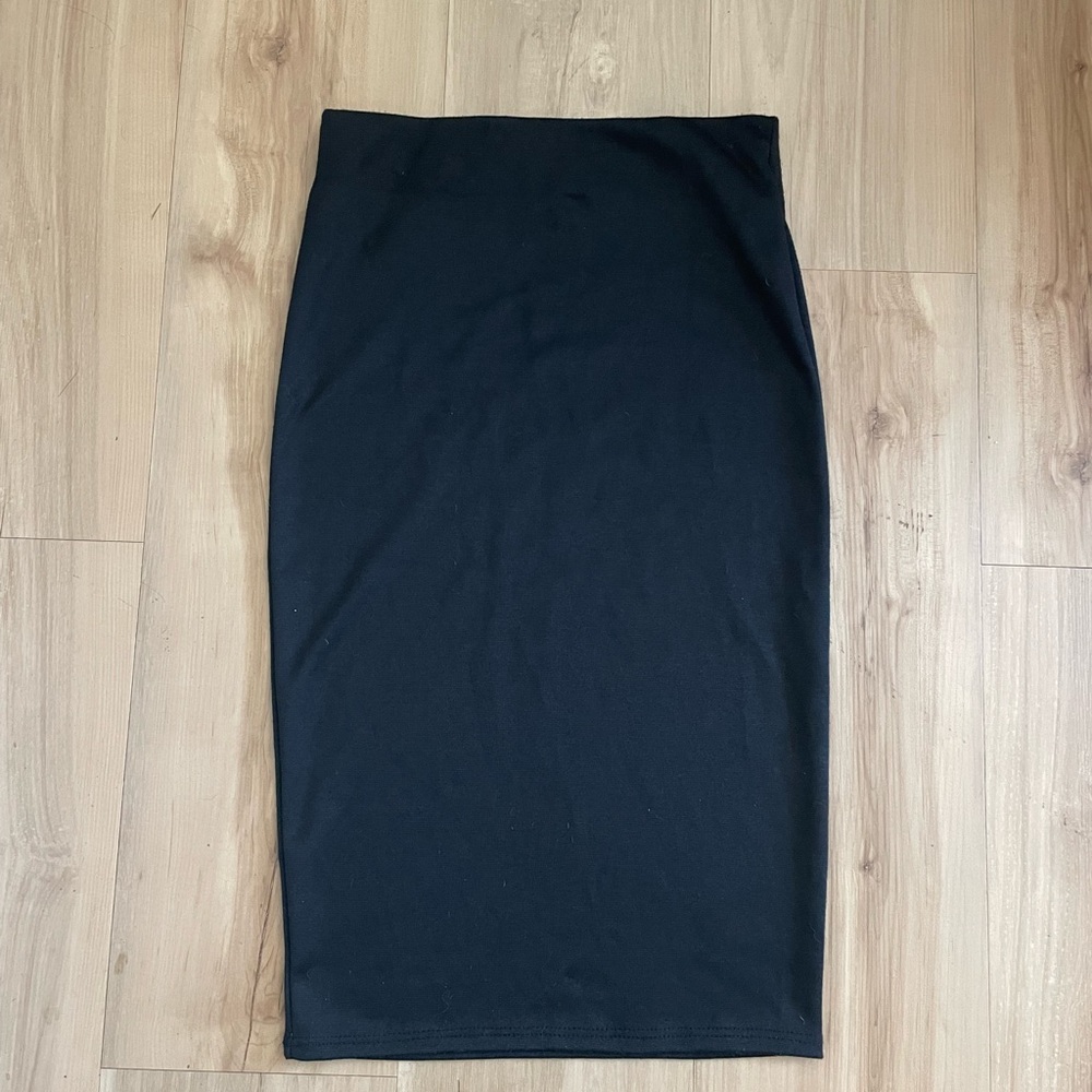Retro Pinup Black Pencil Skirt